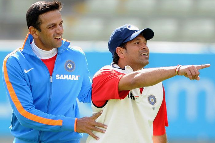 sachin tendulkar with rahul dravid