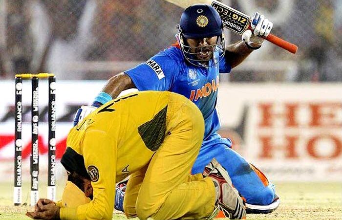 ind vs aus world cup: जब युवराज ने चटाई कंगारुओं को धूल